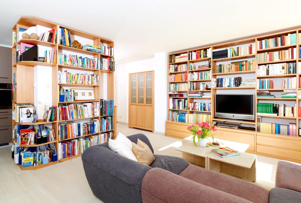 Eckregal Wohnzimmer