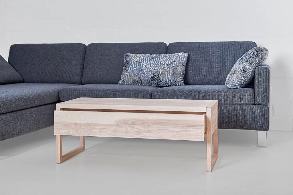 Couchtisch-Esche-Schubkasten